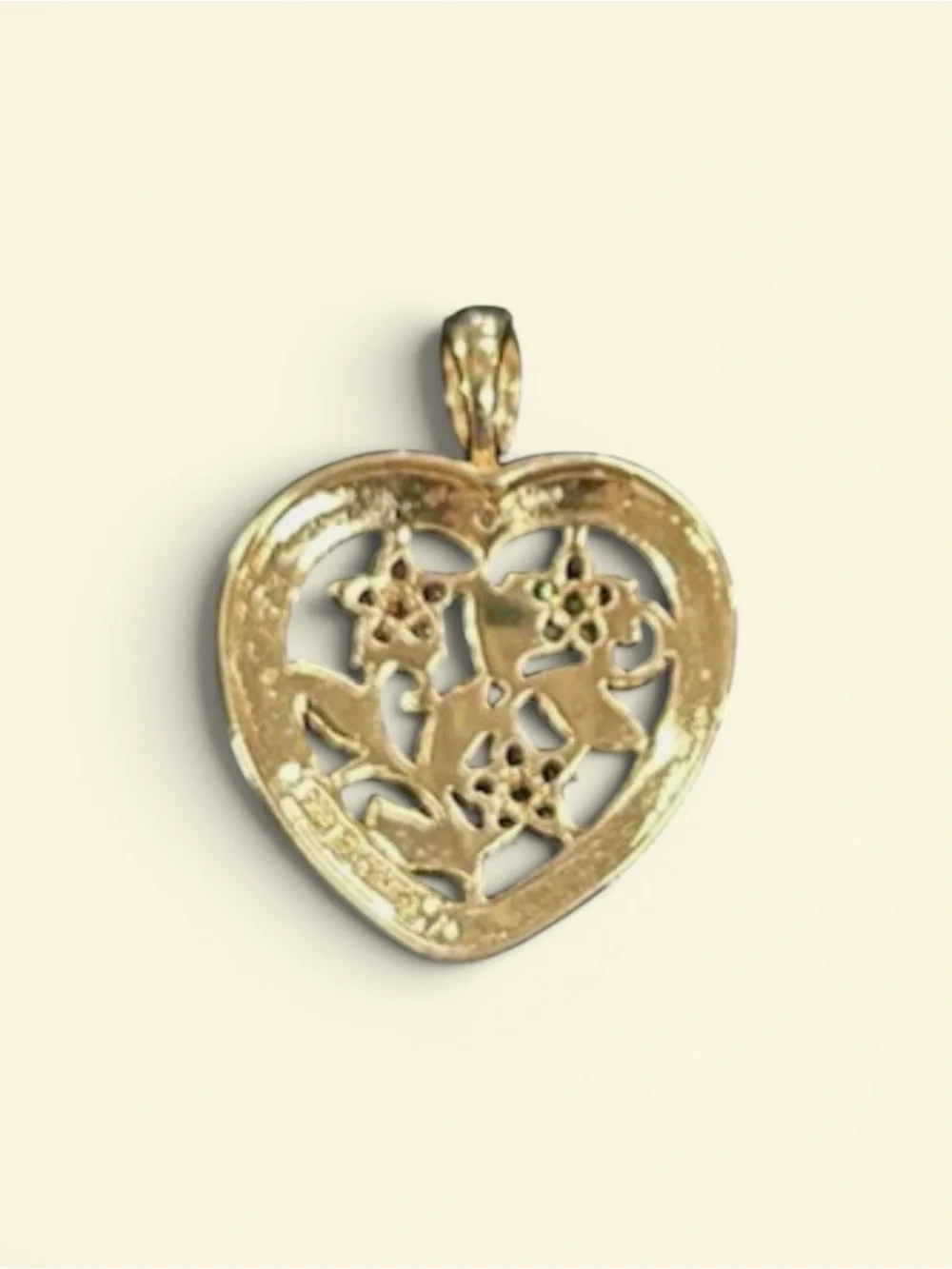 Ross-Simons 925 Sterl Silver Gold Vermeil Gemstone Heart Emerald Ruby Sapphire
